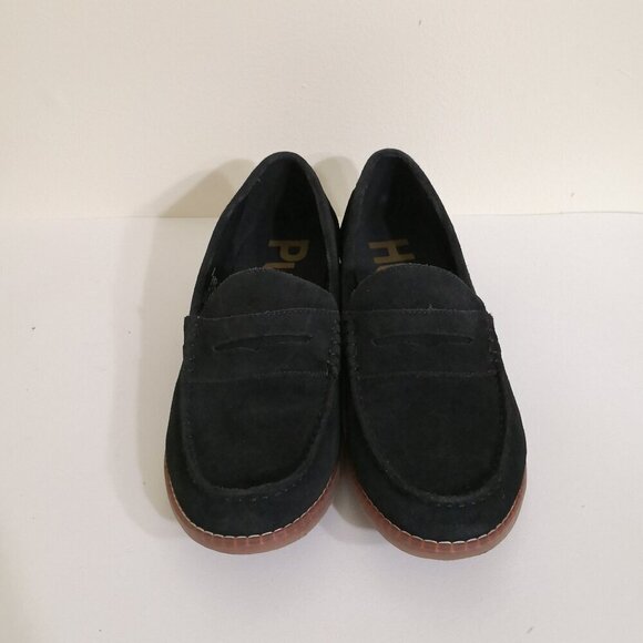 Hush Puppies Women's Black Suede Leather Penny Comfort Loafer Size 9.5B - Picture 2 of 6